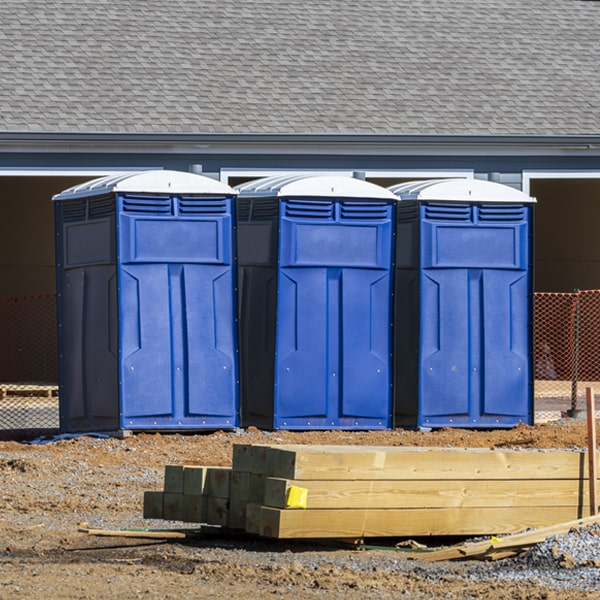 how can i report damages or issues with the porta potties during my rental period in Felsenthal